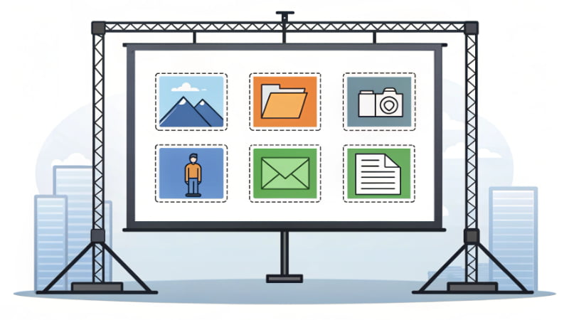 Computer screen mirroring to LED wall