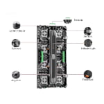 Hanging bar accessories for professional stage rental LED video wall