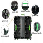 Heavy-duty die-cast aluminum frame for stable stage LED wall hanging