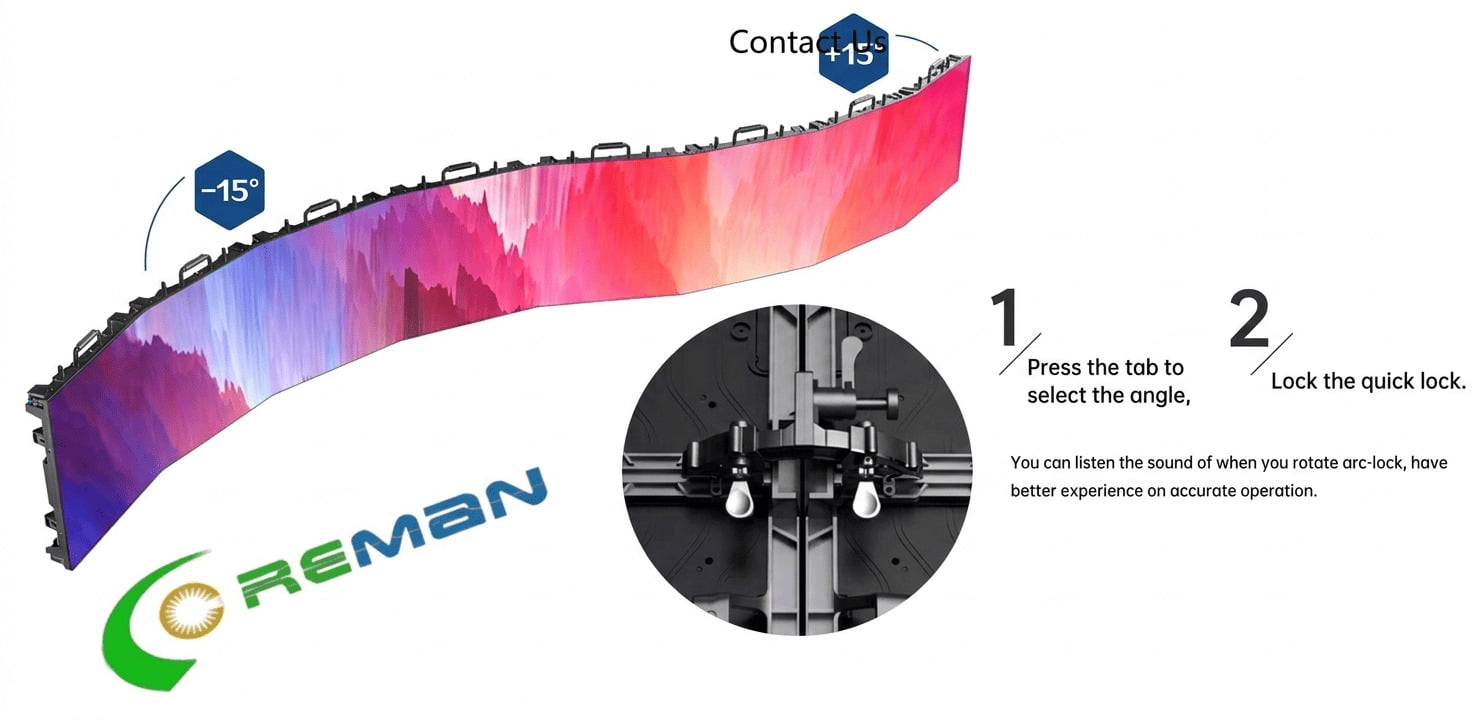 Flexible Setup of 500x500 and 500x1000 Stage LED Cabinets