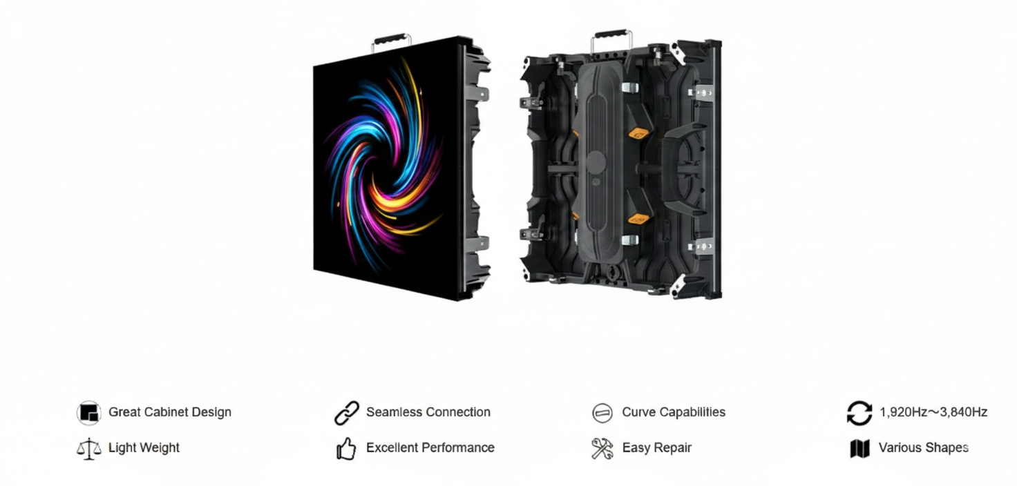 P2.6 P2.9 P3.91 P4.81 rental LED display series for indoor and outdoor events