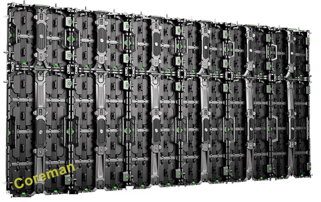 4K LED screen package (P1.5) showcasing required Novastar processing power and redundancy.