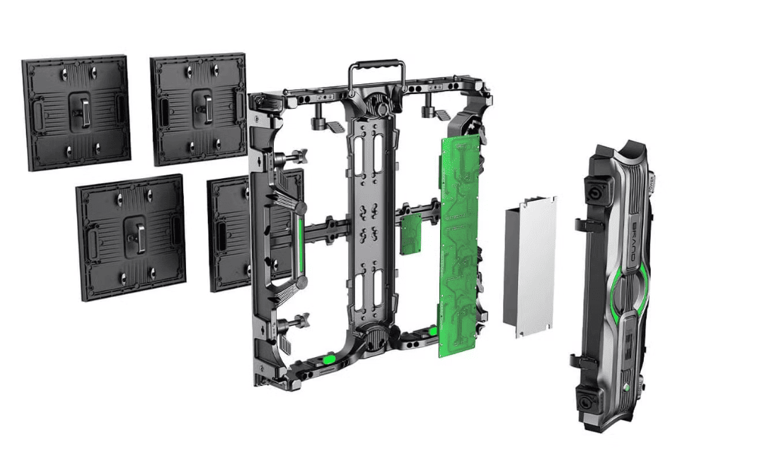 B2B logistics of event LED walls in reinforced industrial flight cases ready for transport