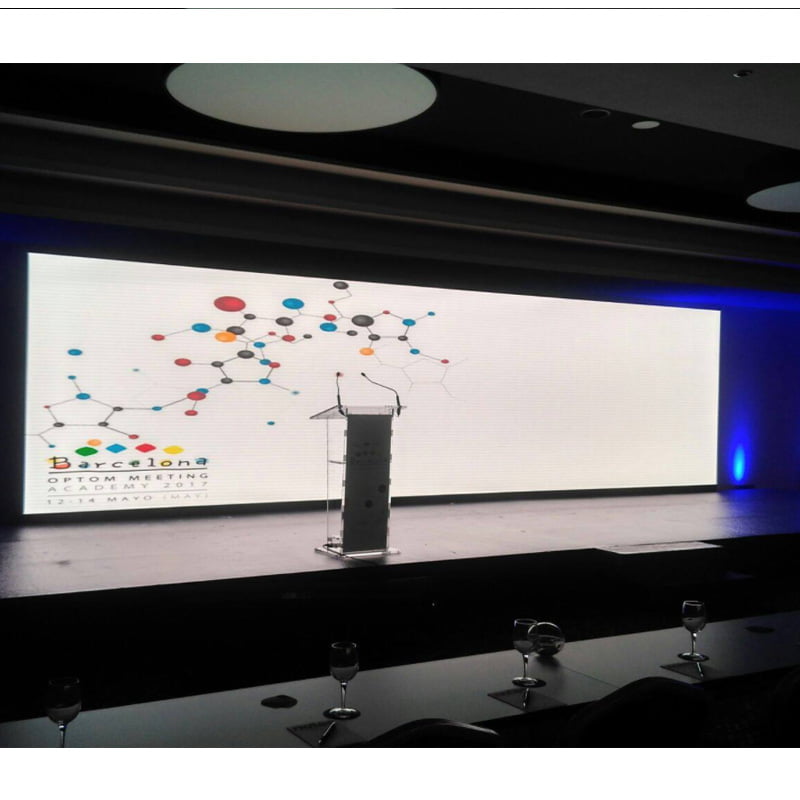 CRC series LED video wall panel with high-contrast mask for stage events