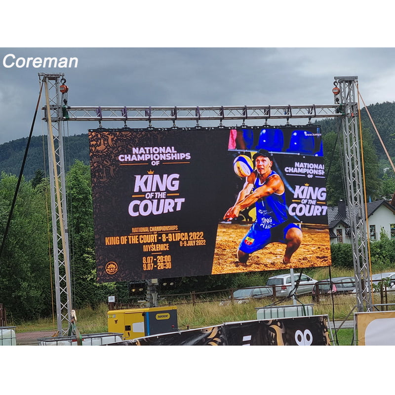 CRF-500-1000 full LED video wall package with 16 panels, ready for stage setup