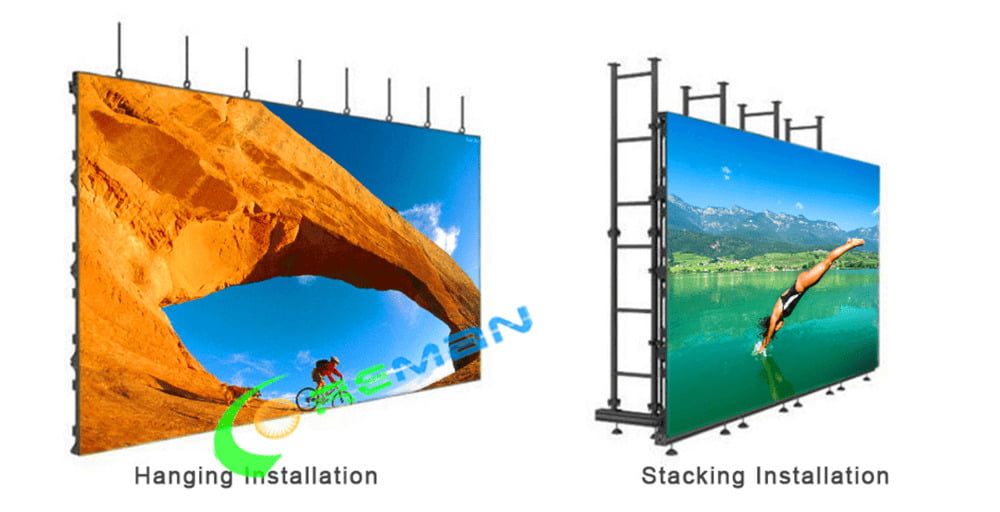 CRP-500-1000 LED panel with reinforced corner protection for rental cycles
