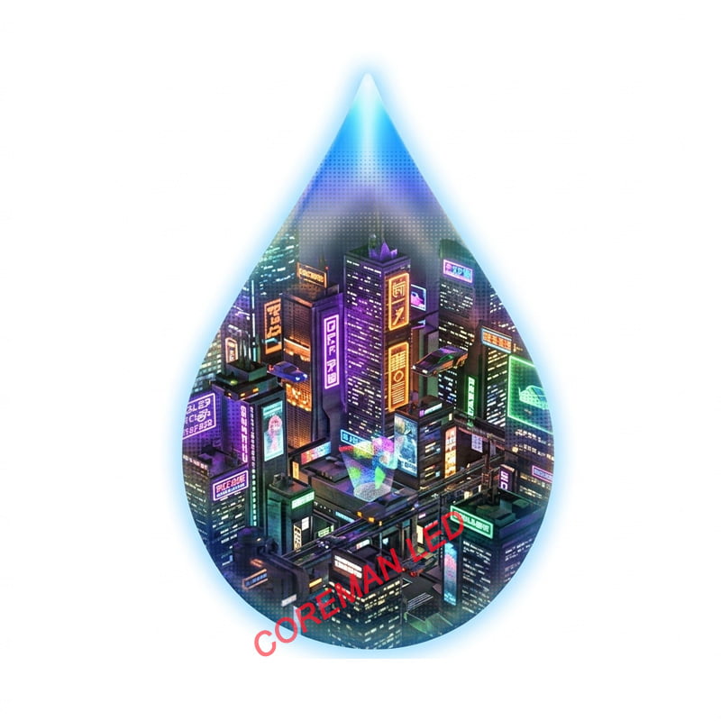 Custom Waterdrop Shaped LED Screen P2.5 P3 High Resolution