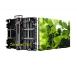 Cylindrical LED display with seamless soft modules