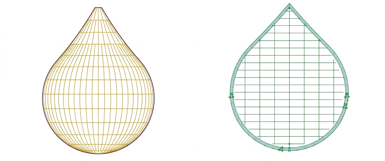 Dynamic Galaxy Video Playback on Waterdrop Shaped LED Display from elonexis