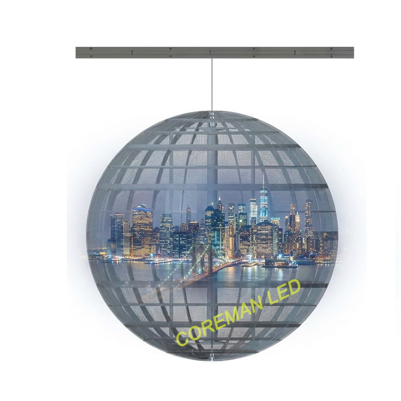 Flexible Transparent Sphere LED Display: High-Transparency 360° Creative Visuals