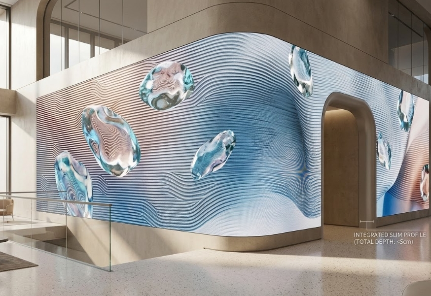 Flicker-free 3840Hz refresh rate 3D LED module