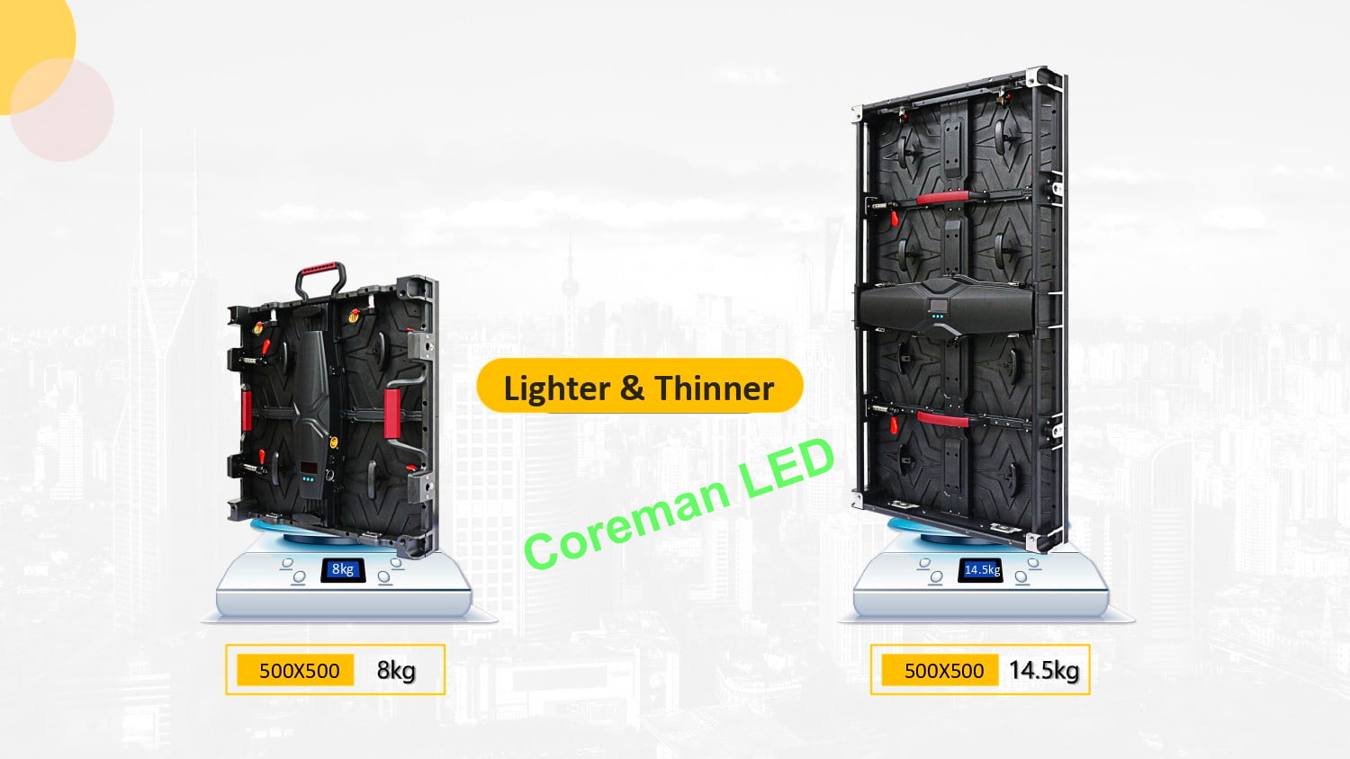 Front service rental LED module replacement