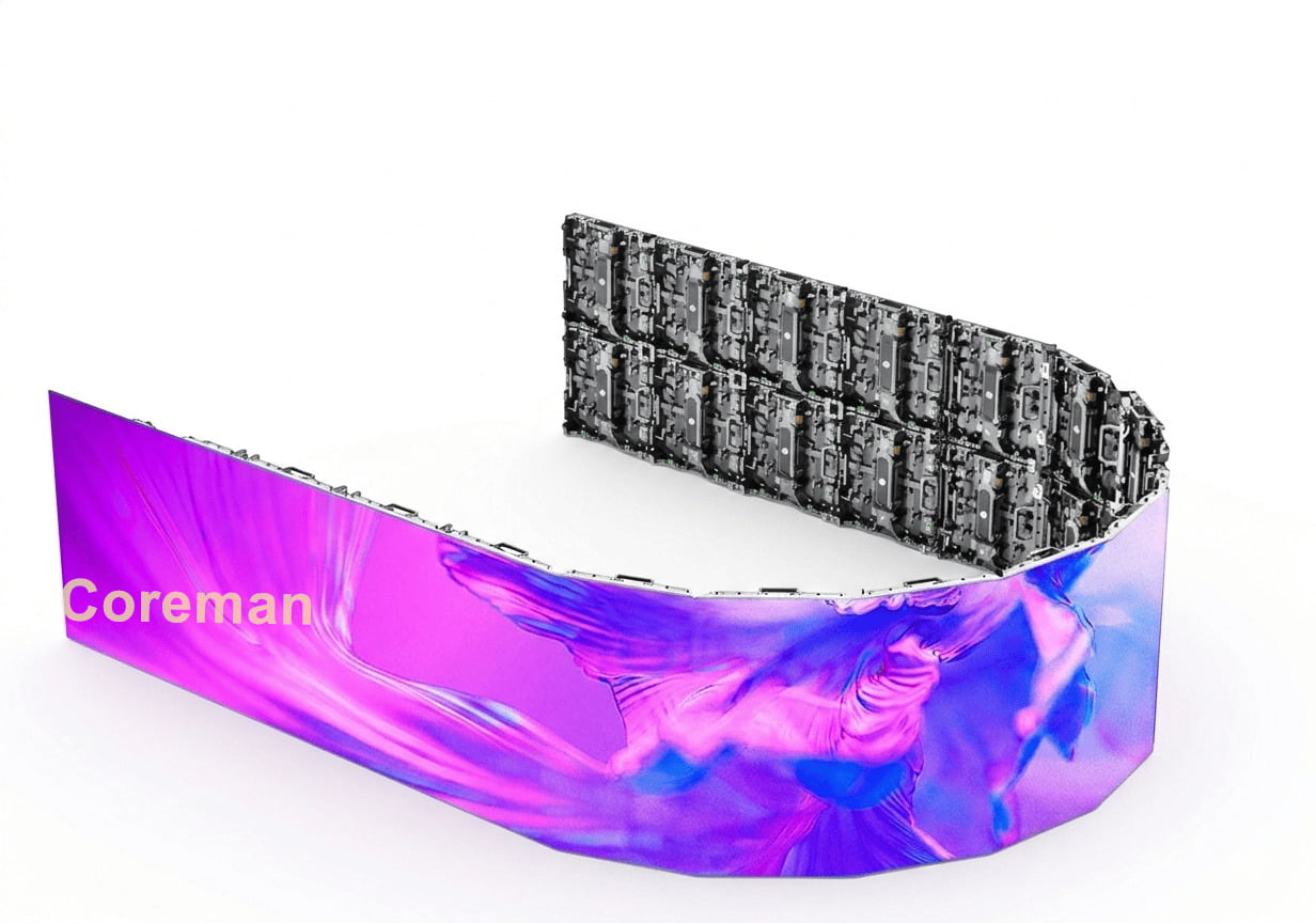 Ground stacking installation layout guide for a 6x4m concert stage LED video wall