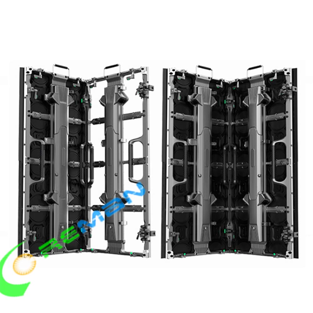 Ground stacking installation of CRG series outdoor stage LED wall for temporary events