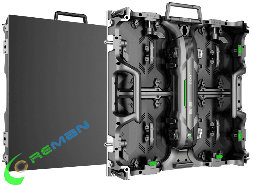 High contrast P2.6 stage LED rental wall providing deep black levels for galas