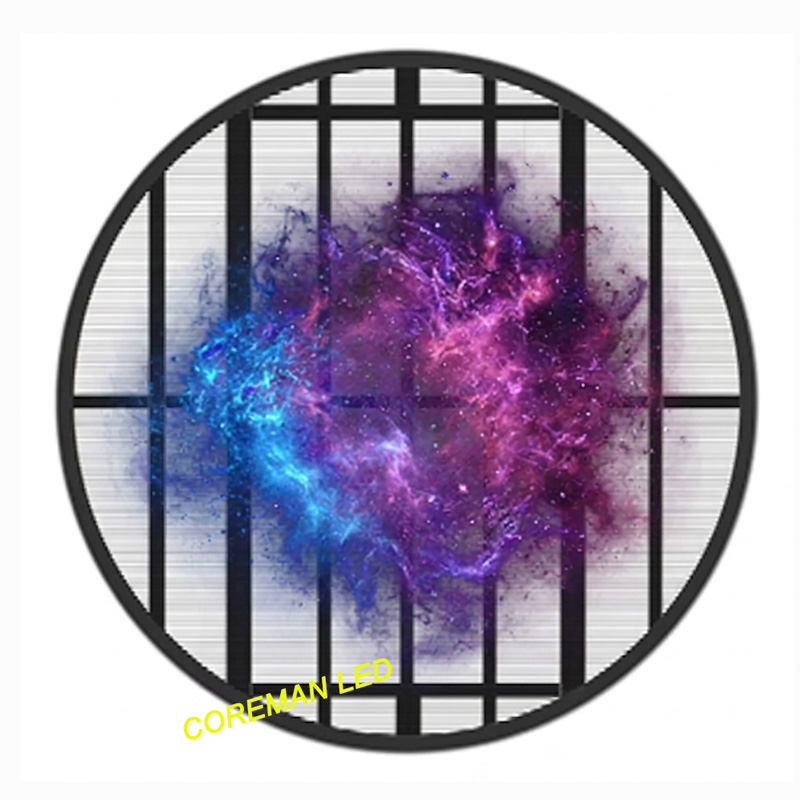 High-Definition Indoor Outdoor Transparent Circular LED Display