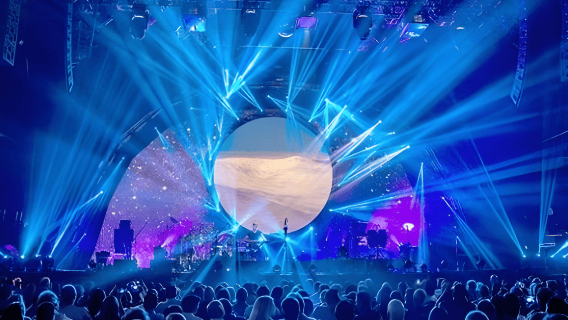 High-Density LED Strips for Transparent Circular Screen