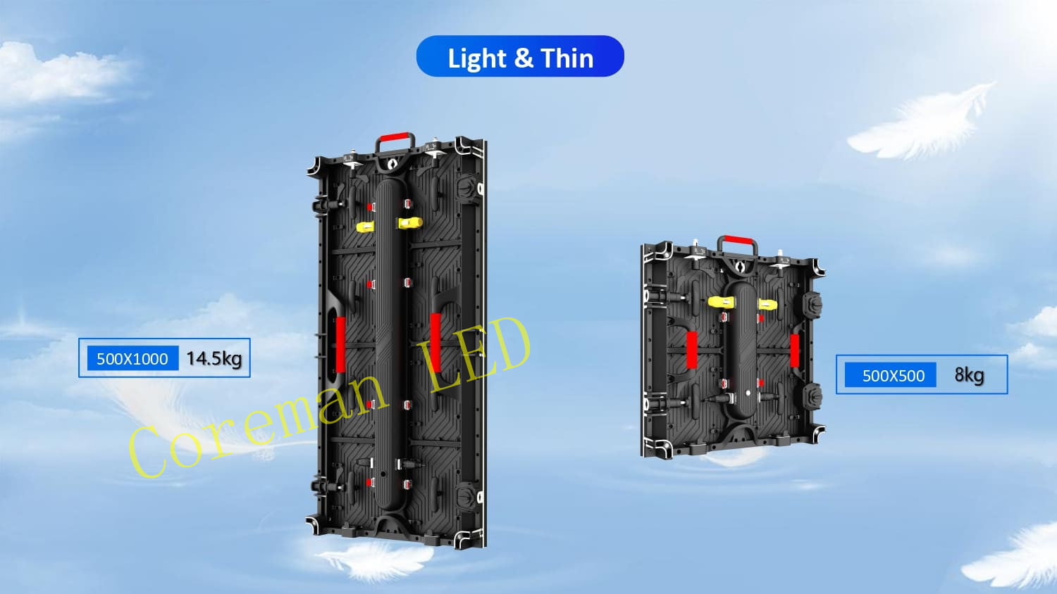 High-precision alignment of giant LED cabinets