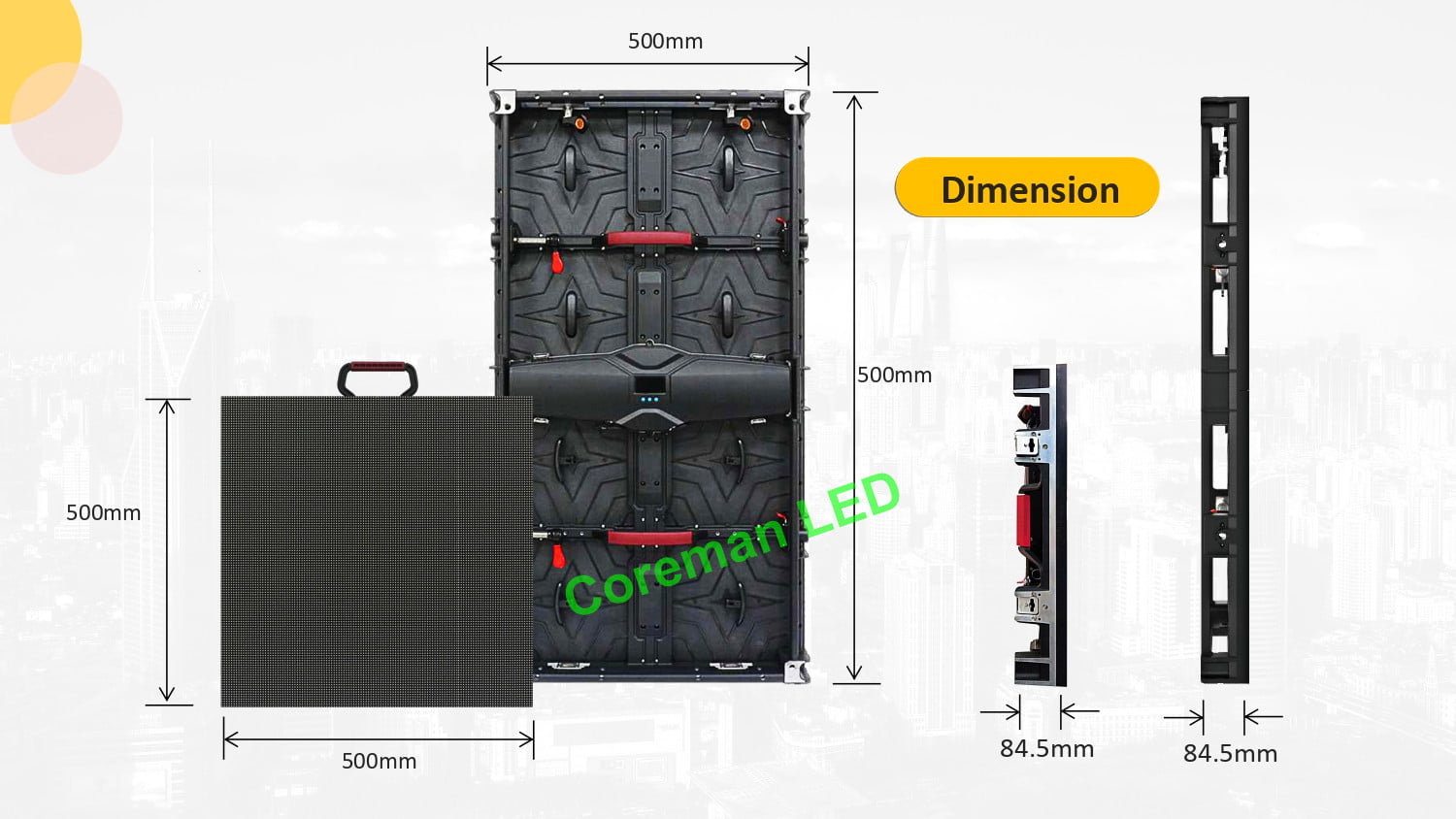 Indoor P2.6 rental LED display for corporate events