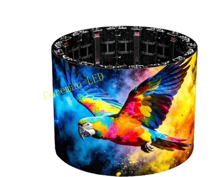 Irregular shaped LED display for exhibition centers