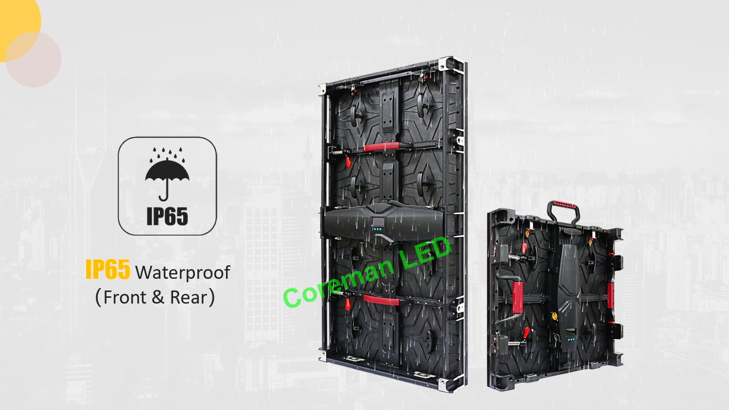 Large LED video wall for church events