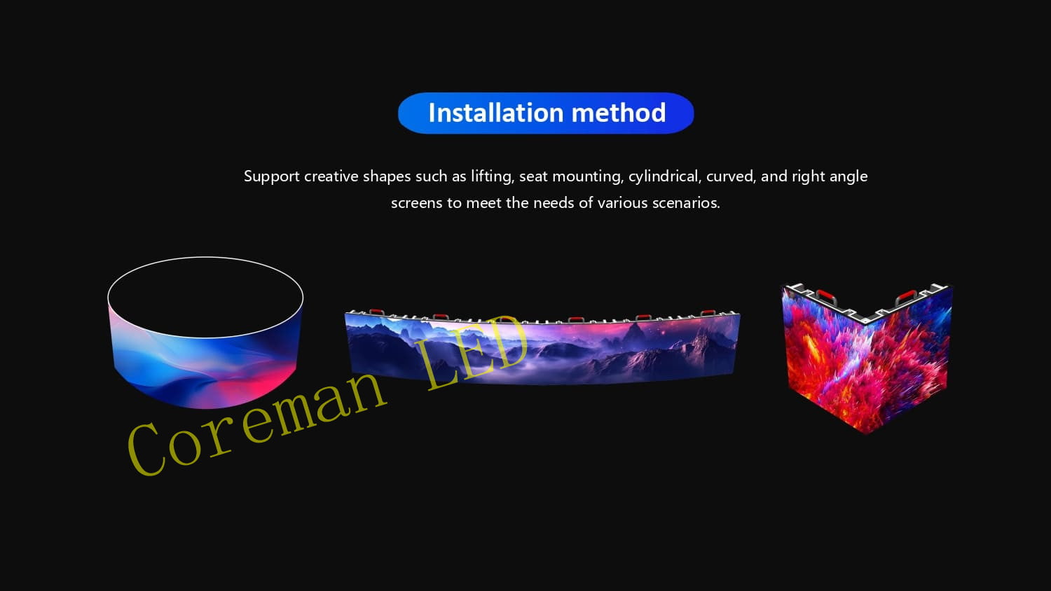 Modular maintenance of large-scale LED panels