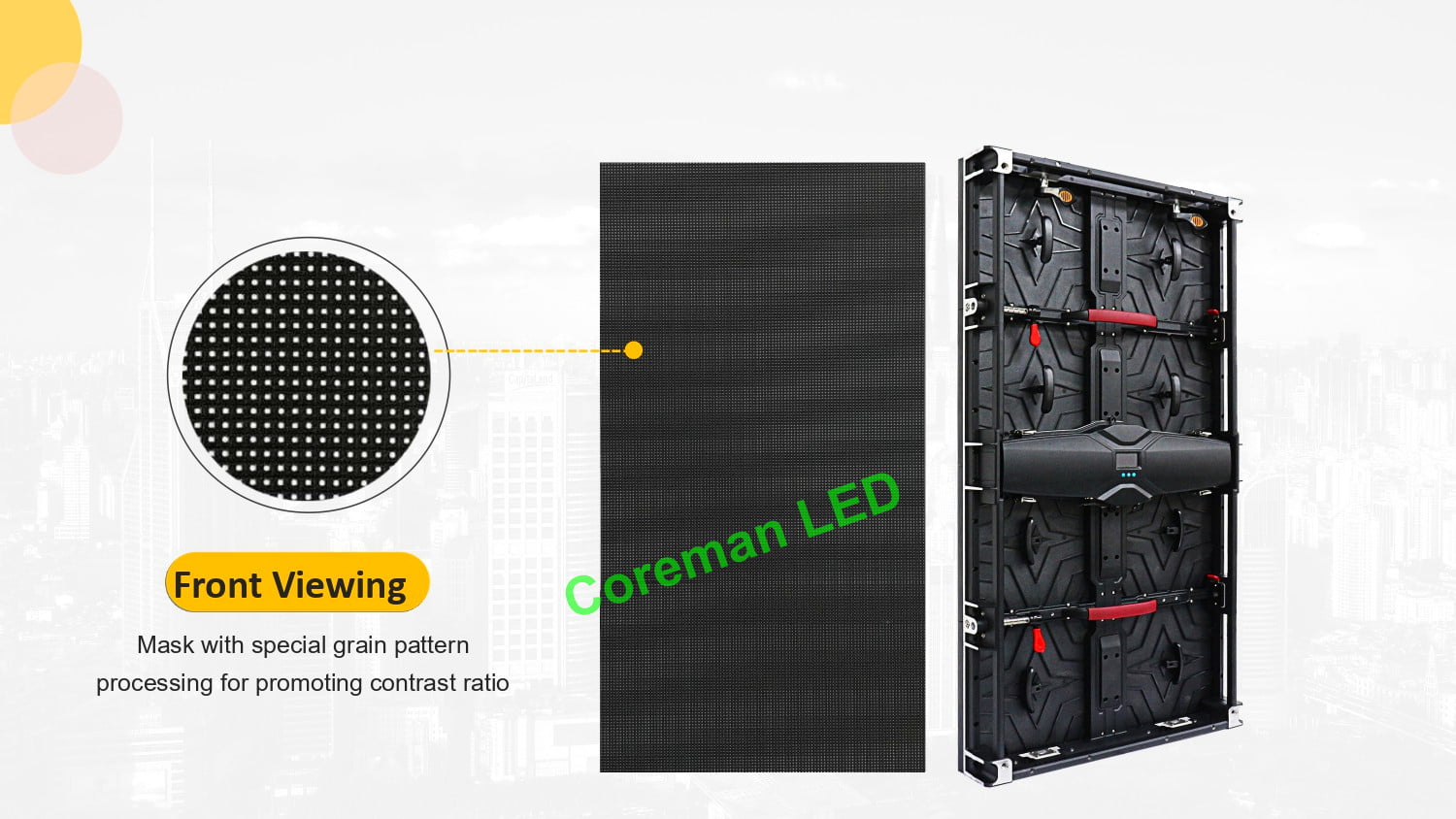 Moiré-free LED screen with 3840Hz refresh rate