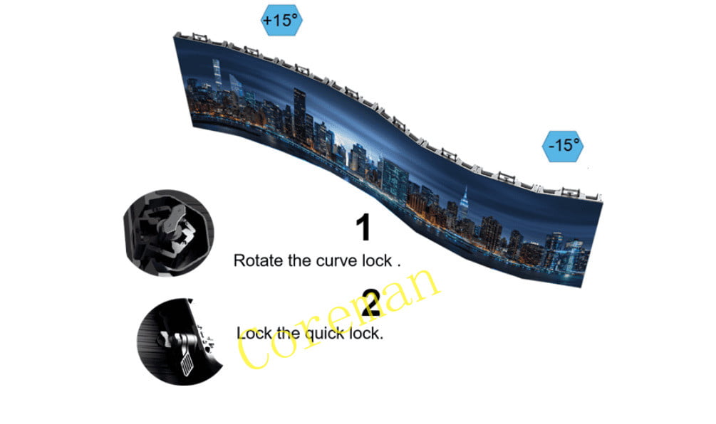 Outdoor concert stage LED backdrop (CKD series) featuring IP65 waterproof protection