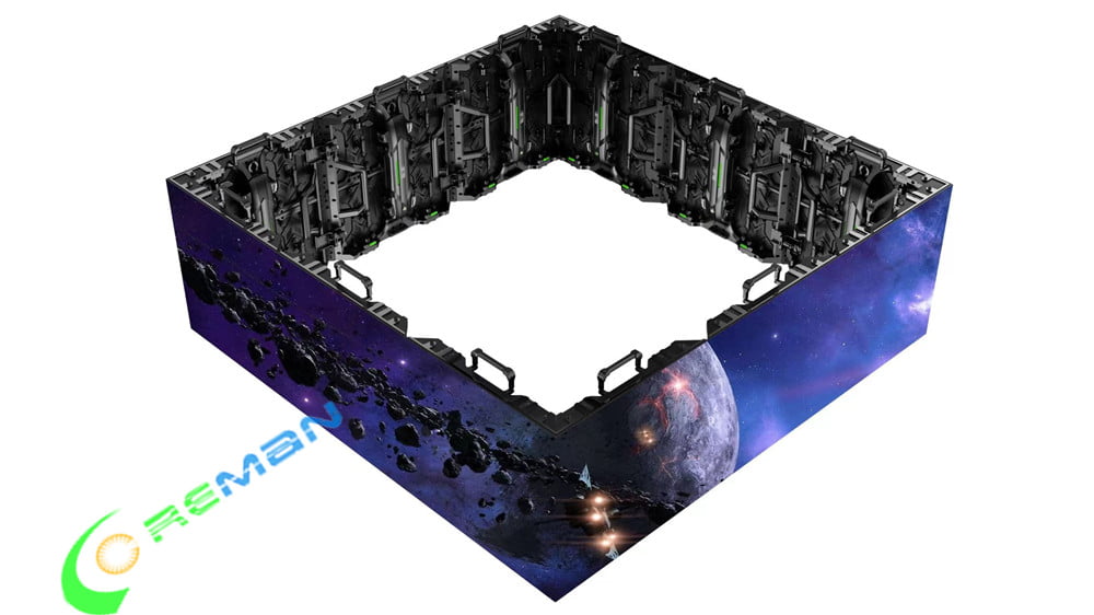 P1.5 fine pitch stage LED screen module featuring magnetic front service design