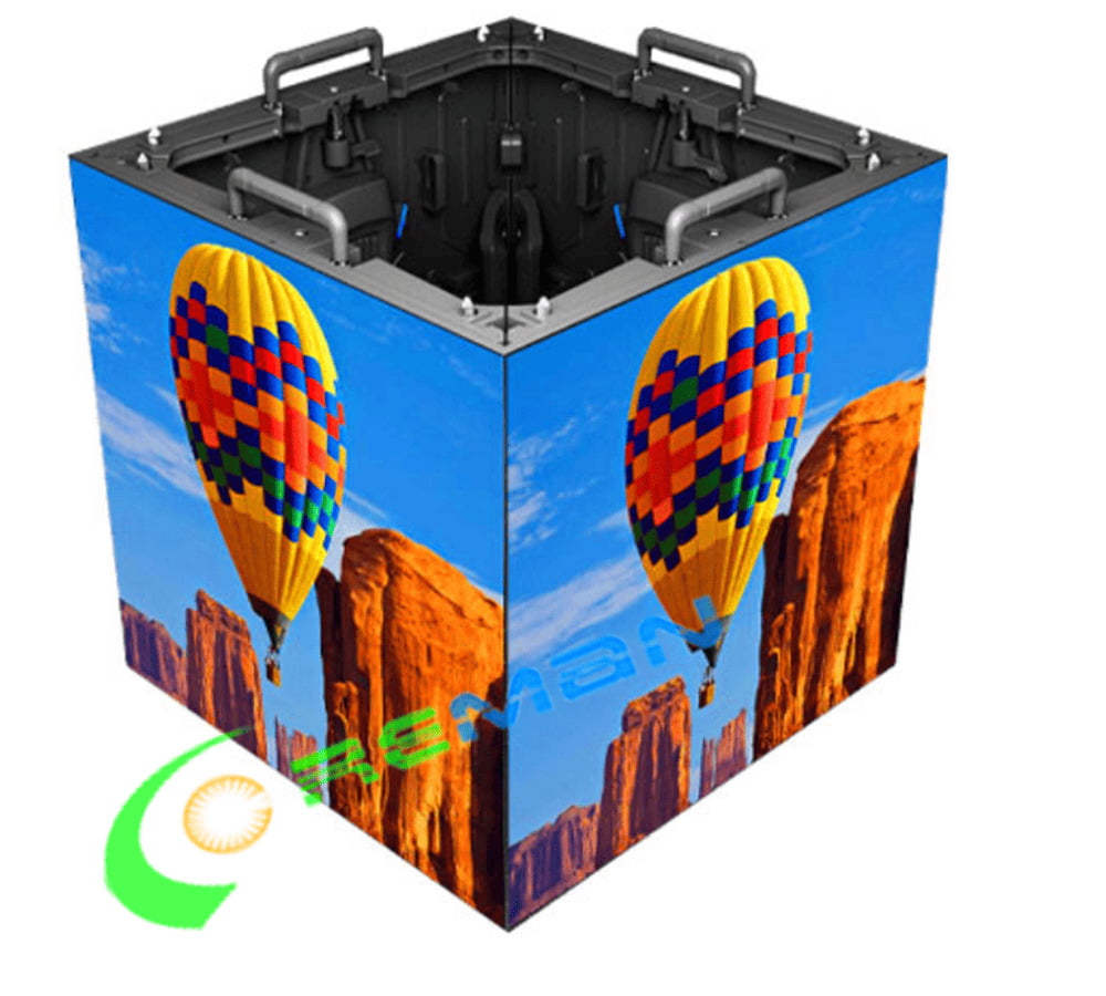 P2.6 event LED display packed in industrial-grade flight cases for transport