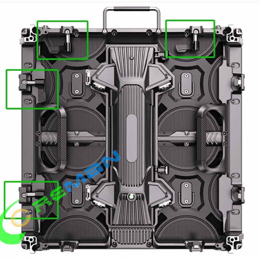 Professional outdoor rigging bar system for secure CRG-P3.91 LED wall hanging