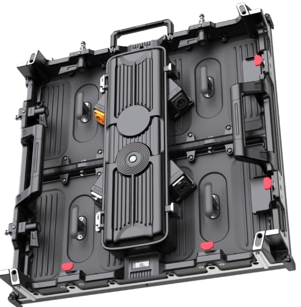 Professional stage LED screen rigging system for safe overhead hanging