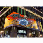 Rear-access maintenance for large outdoor 3D displays