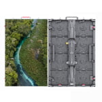 Rear view of 500x1000mm modular LED wall panel showing cable-free internal design