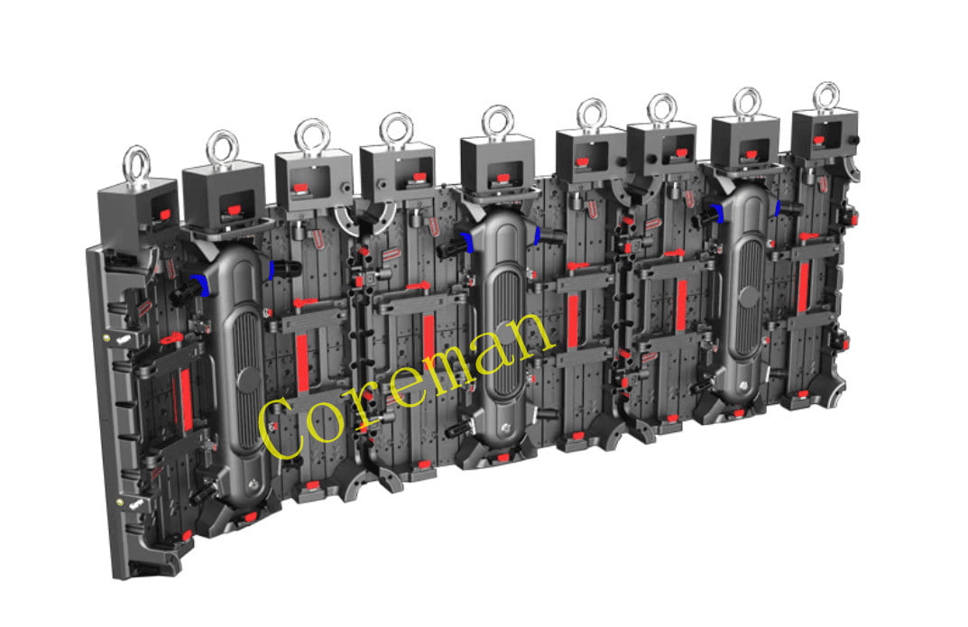 Small radius cylindrical LED with magnetic modules