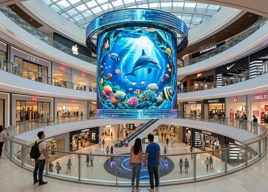 Ultra-high definition P1.8 indoor 3D LED panel