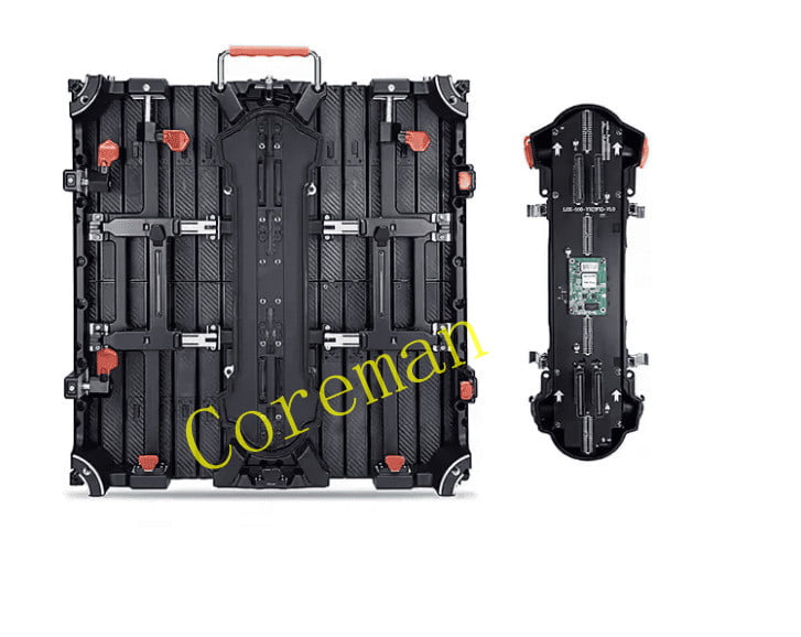 Wave-shaped magnetic LED display for digital interiors