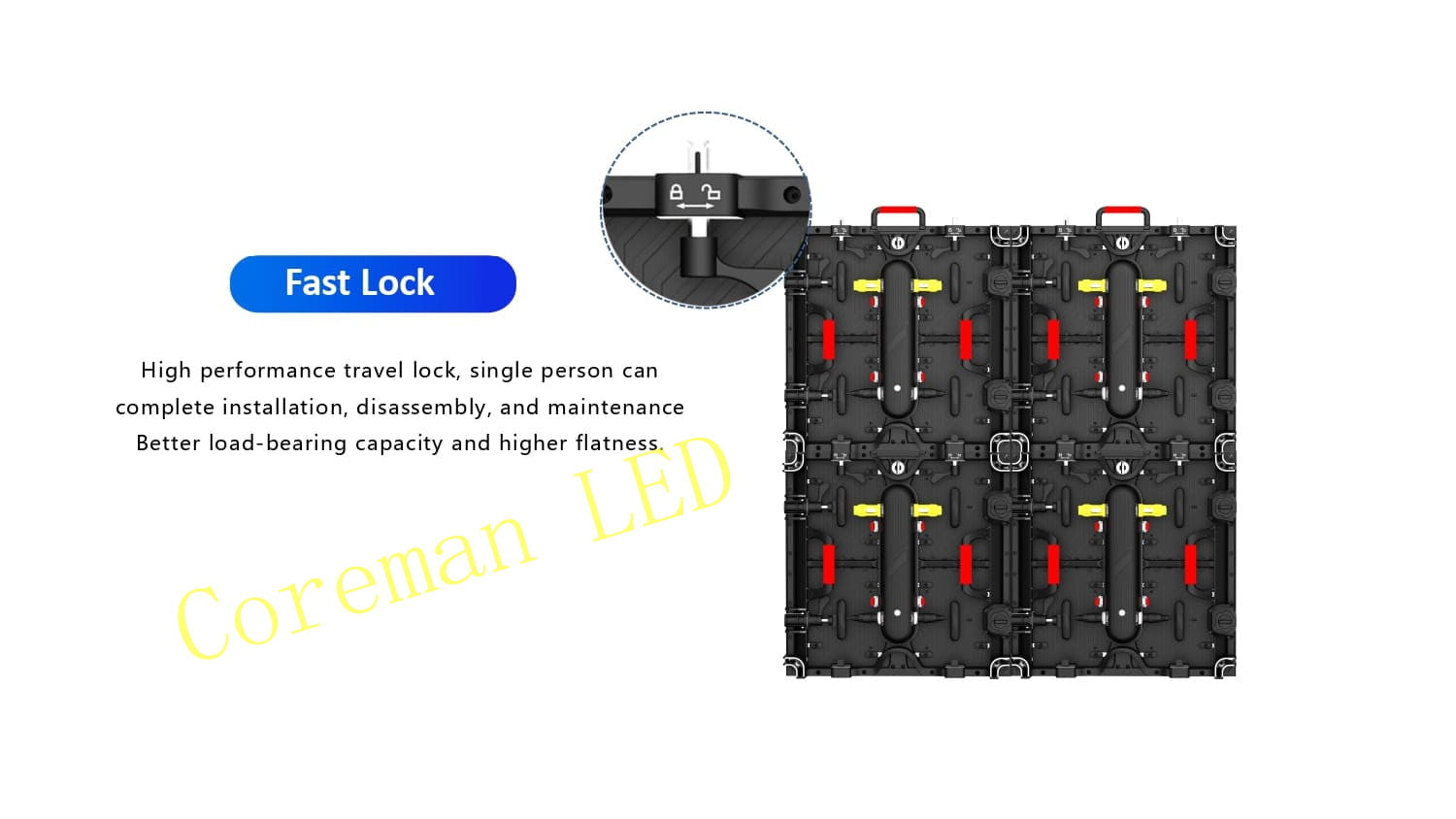 Wind-resistant stacking structure for outdoor LED