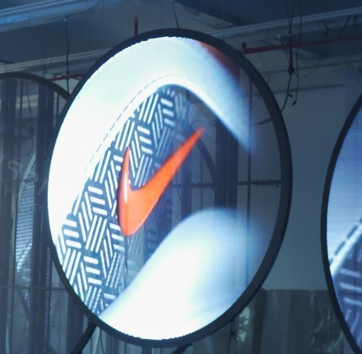 Wireless App Control for Transparent Circular LED Screen