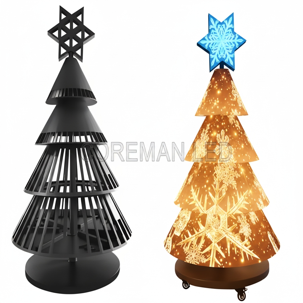 Custom 3D Christmas Tree LED Display