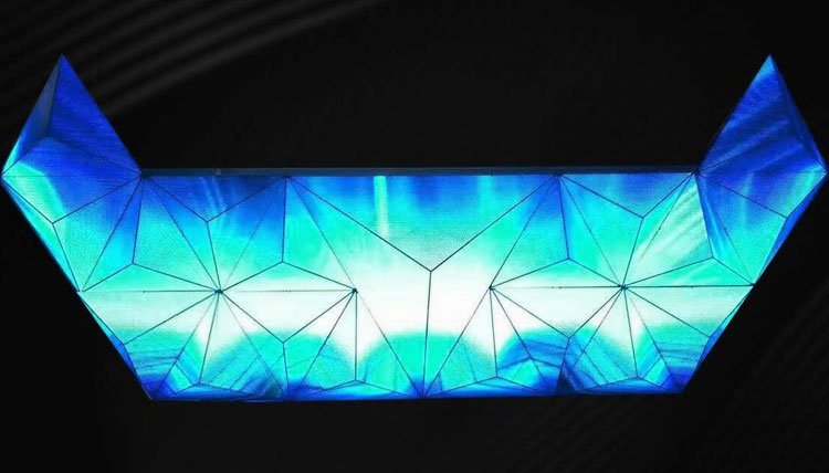 Custom PCB architecture for triangular LED display