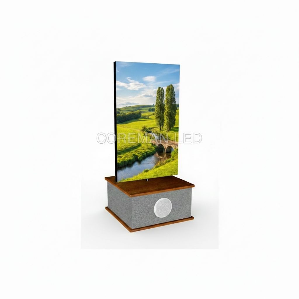 Double-Sided Rotating LED Poster Display