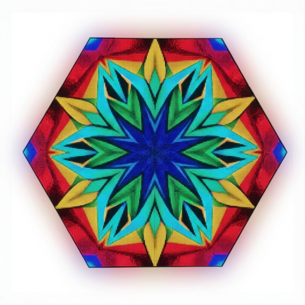 Hexagonal LED Display