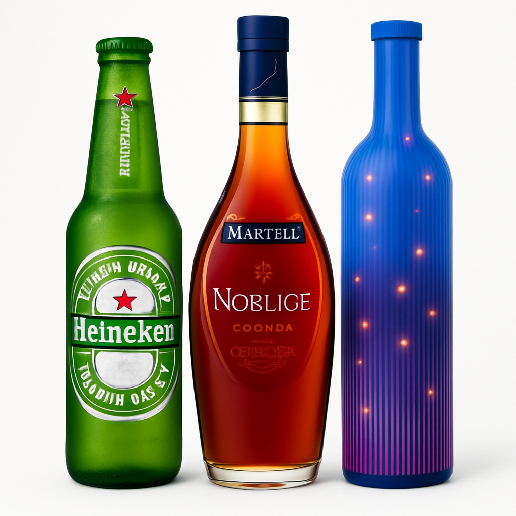 LED Beer & Wine Bottle Display Screen