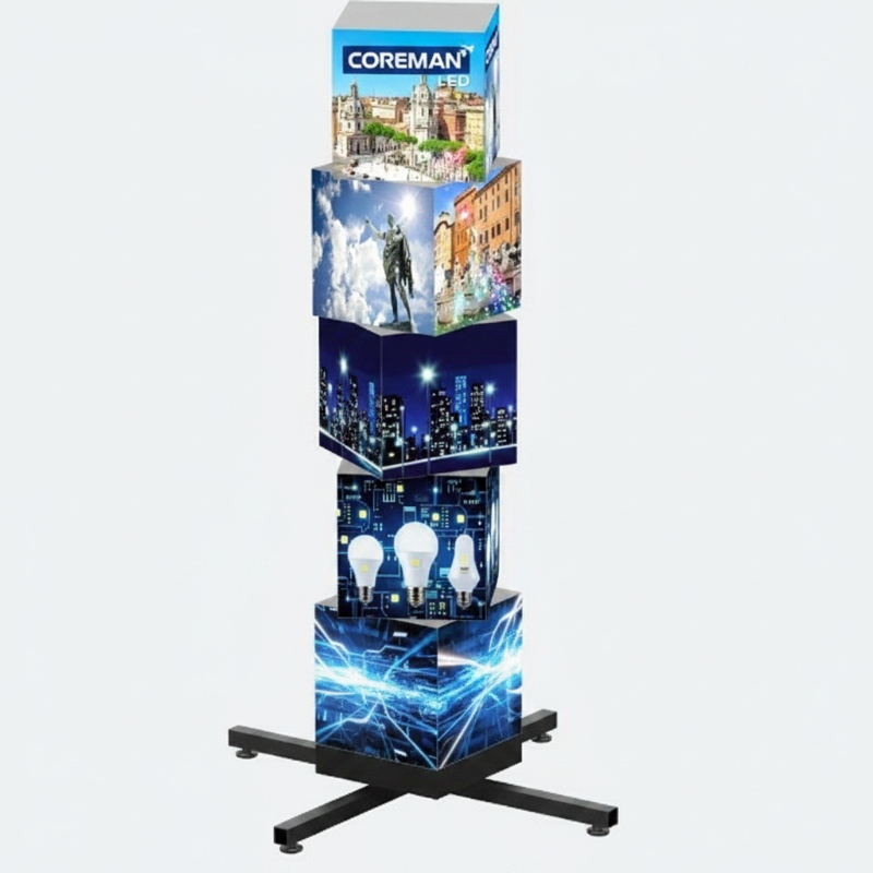 Multi-Layer Rotating LED Cube