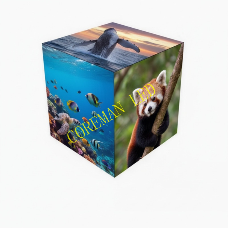 P3 outdoor waterproof LED cube screen for branding