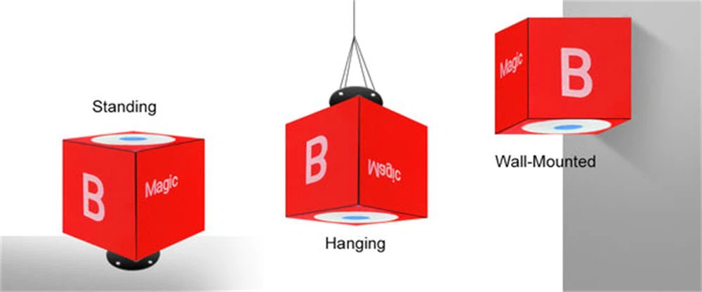 P4 indoor LED cubic screen with high refresh rate performance