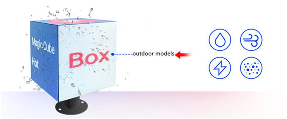 Smartphone app remote control for Magic Cubic LED display