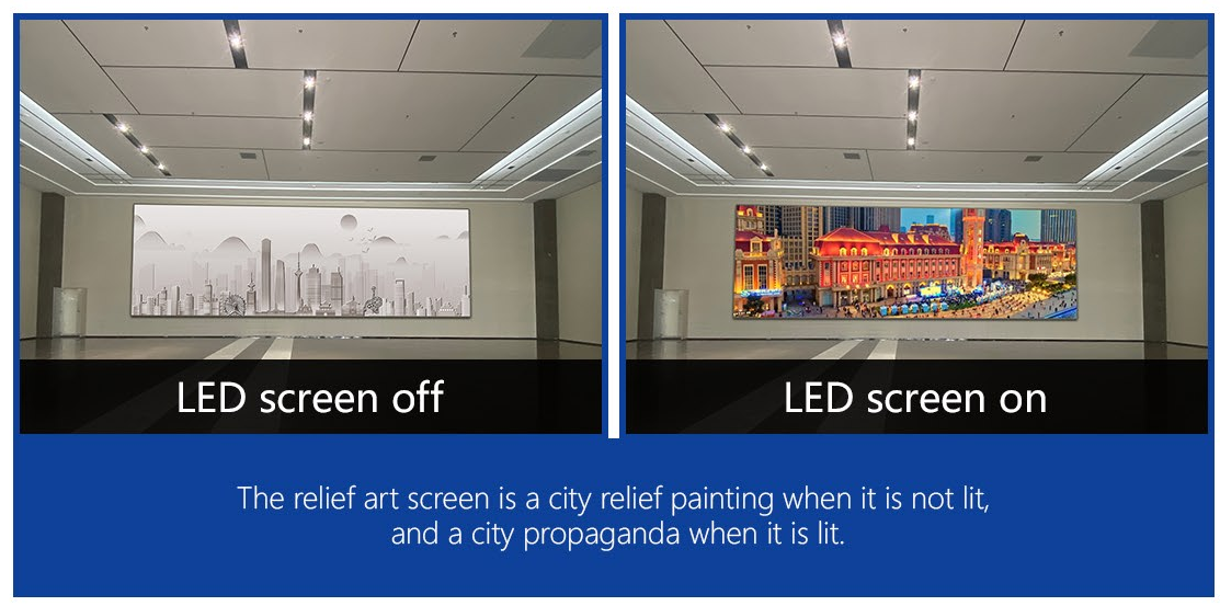 Smooth slow motion content playback on coreman led ink screen for digital art