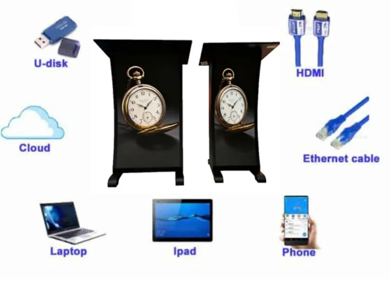 Heavy-duty flight case packaging for secure Podium LED Display logistics.